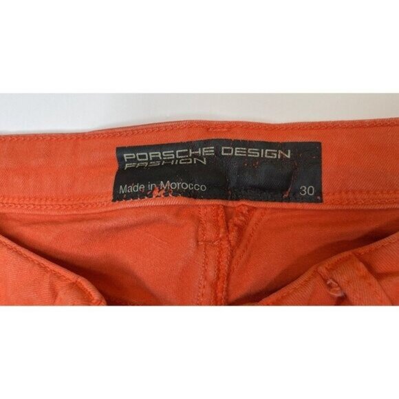 Porsche Design Women’s Jeans Orange Skinny Mid Rise Ankle Slim 30x26 - Picture 6 of 13